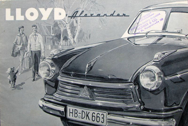 Lloyd Alexander Modelprogram 1958 Carbrochure (10169)